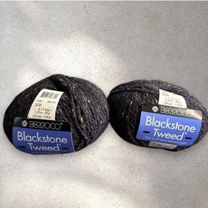 Berroco Blackstone Tweed yarn Atlantic color 2630 lot of 2 discontinued 50g each